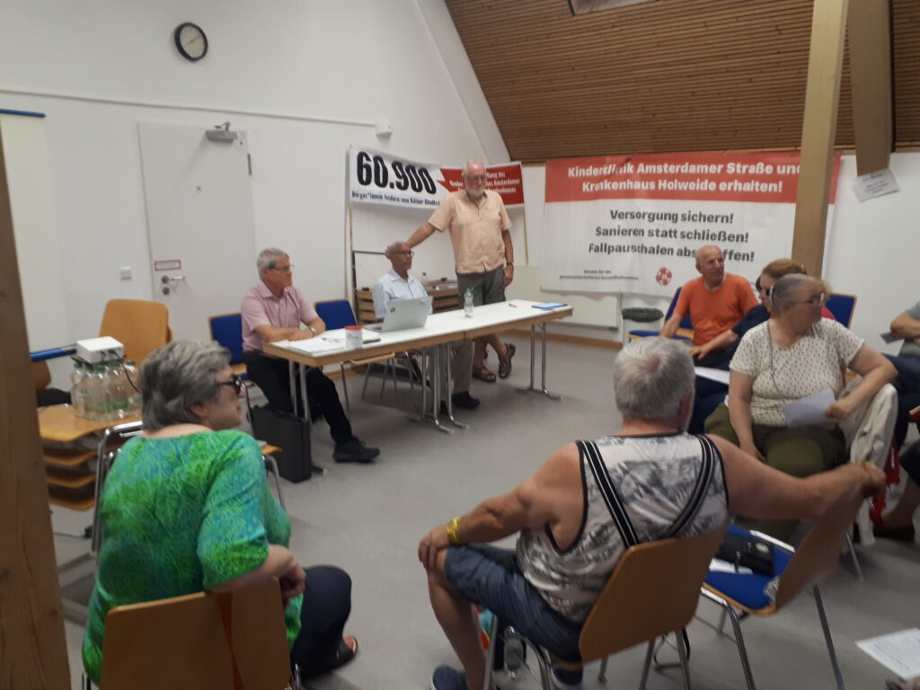 Info-Abend der koelnerklinikretter im Bürgerzentrum Altenberger Hof