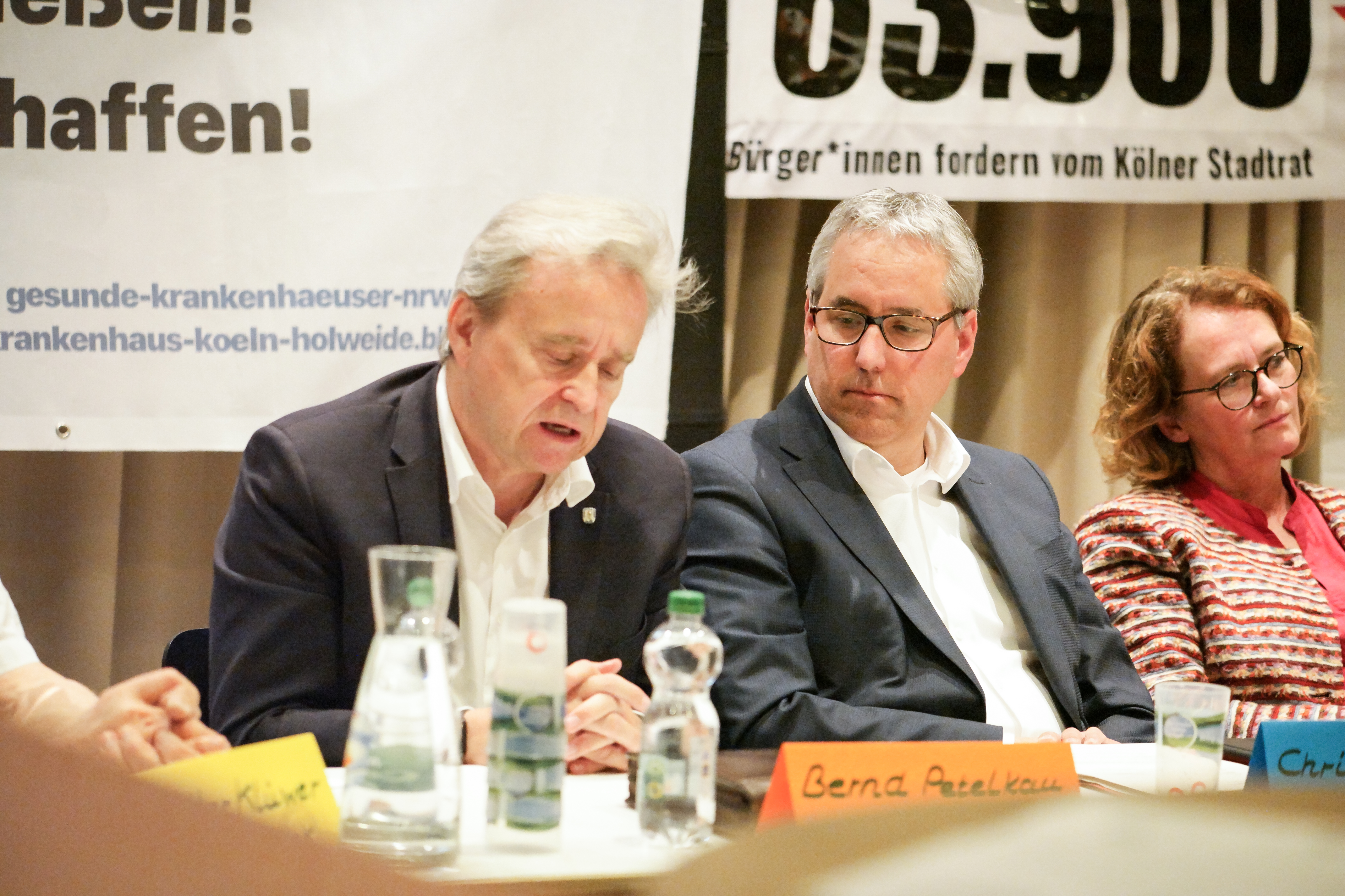 Podiumsdiskussion am 22. Mai 2025 im Altenberger Hof: Bernd Petelkau, Christian Joisten und Mechthild Böll
