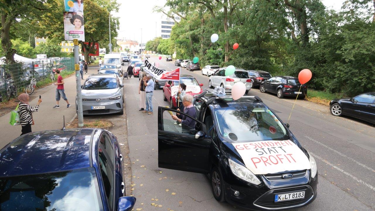 Autokorso für Kinderklinik-Erhalt